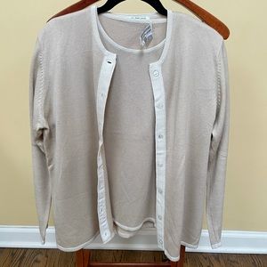 Cardigan and shirt set